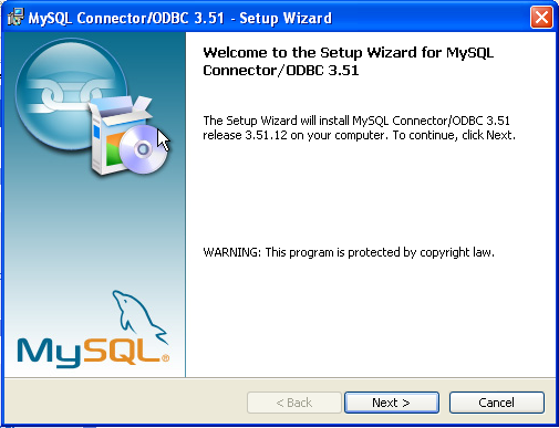 MyODBC Windows Installer -
                  Welcome