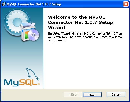 Connector/NET Windows Installer - Welcome
                