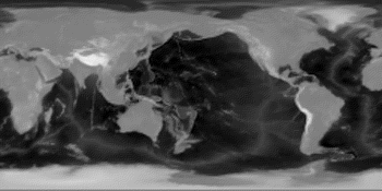 Image that encodes a height map of the Earth